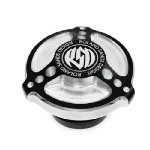 PartzBiz HD: 4404846-Roland Sands Design ฝาถังน้ำมัน Tracker Chrome Harley Big Twin 96-20