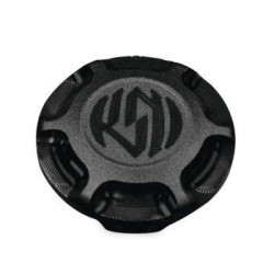 PartzBiz HD PM0210-2054-SMB - Roland Sands Design ฝาปิดถังน้ำมันเชื้อเพลิง Vintage Black Ops Harley Big Twin 96-20