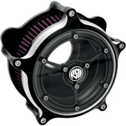 PartzBiz HD PM0206-2061-BM - Roland Sands Design RSD Black Contrast Cut Clarity เครื่องฟอกอากาศ Harley 91-16 XL | 0206-2061-บีเอ็ม