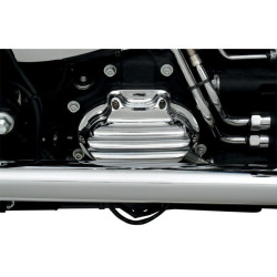 PartzBiz HD PM0177-2025-CH - Roland Sands Nostalgia Cable ฝาครอบข้างเกียร์ 6 สปีด Harley 07-14 Chrome | 0177-2025-ช