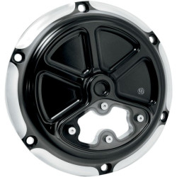 PartzBiz HD PM0177-2035-BM - Roland Sands RSD Black Contrast Cut Clarity Derby Cover Harley Sportster 04-14 | 0177-2035-บีเอ็ม