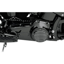 PartzBiz HD PM0177-2011-BH - Roland Sands RSD Black Contrast Cut Nostalgia 5 Hole Derby Cover Harley 99-15 | ครอบ 0177-2011-BH