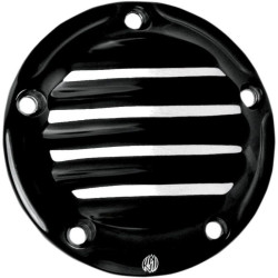 PartzBiz HD PM0177-2013-BH - Roland Sands RSD Black Contrast Cut Nostalgia ฝาครอบจุดระเบิด Harley Twin Cam | 0177-2013-BH