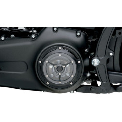 PartzBiz HD PM0177-2007-SMB - Roland Sands RSD Black Ops Clarity 5 Hole Derby Cover สำหรับ Harley Big Twin 99-14 | 0177-2007-SMB