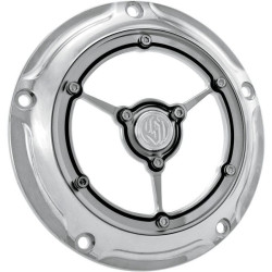 PartzBiz HD PM0177-2007-CH - Roland Sands RSD Chrome Clarity 5 Hole Derby Cover Harley Big Twin 99-14 | 0177-2007-ช