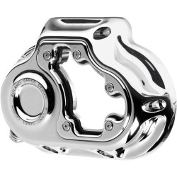 PartzBiz HD PM0177-2066-CH - Roland Sands RSD Chrome Clarity ฝาครอบคลัตช์ไฮดรอลิก Harley FLH Milwaukee 8 M8 | 0177-2066-ช
