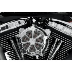 PartzBiz HD PM0206-2004-CH - Roland Sands RSD Chrome Speed 7 Venturi เครื่องฟอกอากาศ 08-17 Harley FLH/T & Softail