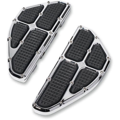 PartzBiz HD: 4404767-Roland Sands RSD Chrome Traction Passenger Rear Floorboards Harley FL 84-17 | 0036-1013-CH PartzBiz HD: 4404767-Roland Sands RSD Chrome Traction Passenger Rear Floorboards Harley FL 84-17 | 0036-1013-CH
