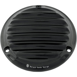 PartzBiz HD PM0177-2009-B - Roland Sands RSD Nostalgia 3 Hole Black Derby Cover Harley EVO Big Twin 84-98 | อะไหล่ 0177-2009-บี
