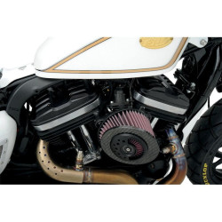 PartzBiz HD PM0177-2023-SMB - Roland Sands RSD Nostalgia Black Ops ผ้าคลุม Rocker Box Harley Sportster XL 04-14 | 0177-2023-SMB