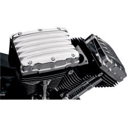 PartzBiz HD PM0177-2002-CH - Roland Sands RSD Nostalgia Chrome Rocker Box Covers สำหรับ Harley Twin Cam 99-15 | 0177-2002-ช