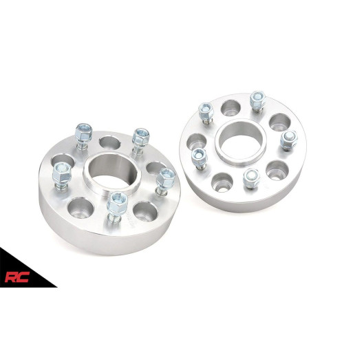 PartzBiz HD: 4404690-Rough Country 10085 2.0 ” 5x5 Wheel Spacers สำหรับ 18-Up Jeep Wrangler JL Gladiator JT 4X4 4wd 2wd 4 ประตู 2 ประตู sport sahara โมอับไม่จำกัด ยางล้อใหม่ที่ดีที่สุด ท่าทางกว้าง อัพเกรด 5x127