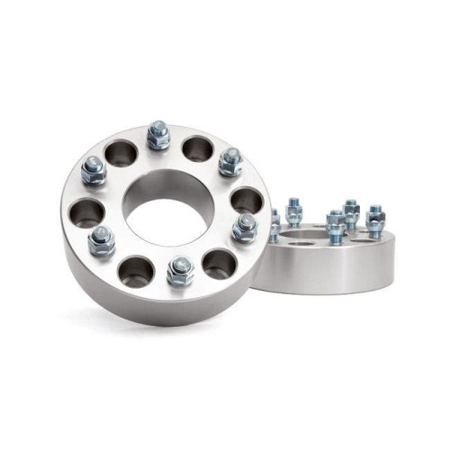 PartzBiz HD: 4404673-Rough Country 1101 2.0 ” Wheel Spacers คู่ 88-18 Silverado Sierra GM SUV 6x5.5 silverado sierra ชานเมือง yukon tahoe 2wd 4wd ยางขอบล้อ