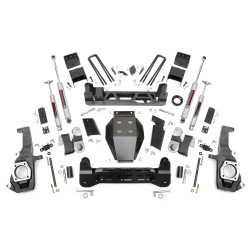 PartzBiz HD RT-260X - Rough Country 260X 5” NTD Lift Kit 2011-2019 Chevy GMC 2500HD 3500HD 2WD 4WD 4wd 2wd 4x4 rwd rwd ใหม่ที่ดีที่สุด ชุดอัพเกรดระบบกันสะเทือน แรงกระแทก สนับมือสปริง บล็อกห่วงสมาชิก PartzBiz HD RT-260X - Rough Country 260X 5” NTD Lift Kit 2011-2019 Chevy GMC 2500HD 3500HD 2WD 4WD 4wd 2wd 4x4 rwd rwd ใหม่ที่ดีที่สุด ชุดอัพเกรดระบบกันสะเทือน แรงกระแทก สนับมือสปริง บล็อกห่วงสมาชิก