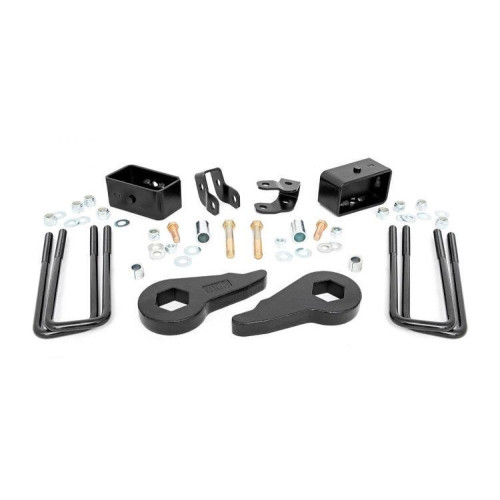 PartzBiz HD: 4404657-Rough Country 28300 2.5" Leveling Lift Kit 1999-2006 Silverado Sierra 1500 4WD GMC Chevy Truck Lift Suspension Shocks Torsion Keys Leaf Spring Blocks U bolts Upgrade Best New Front Rear Suspension PartzBiz HD: 4404657-Rough Country 28300 2.5" Leveling Lift Kit 1999-2006 Silverado Sierra 1500 4WD GMC Chevy Truck Lift Suspension Shocks Torsion Keys Leaf Spring Blocks U bolts Upgrade Best New Front Rear Suspension