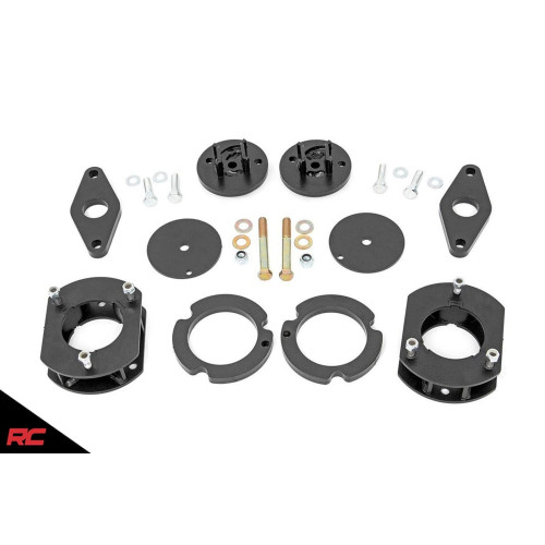 PartzBiz HD: 4404619-Rough Country สำหรับ 60300 2.5” Lift Kit สำหรับ 2011-Up Jeep Grand Cherokee WK2 และ Dodge Durango ระบบอัปเกรดช่วงล่าง Best New Spacers Struts Limited Laredo Overland 2wd Awd GT SRT SXT 33” ยาง 2020