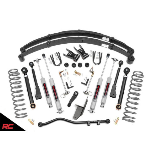 PartzBiz HD: 4404566-Rough Country 69620 6.5" Lift Kit w/ N3 Shocks for 1984-2001 Jeep Cherokee XJ 4WD Sport Overland Limited Laredo Suspension Upgrade Replacement Best New Springs Coils Control Arms. PartzBiz HD: 4404566-Rough Country 69620 6.5" Lift Kit w/ N3 Shocks for 1984-2001 Jeep Cherokee XJ 4WD Sport Overland Limited Laredo Suspension Upgrade Replacement Best New Springs Coils Control Arms.