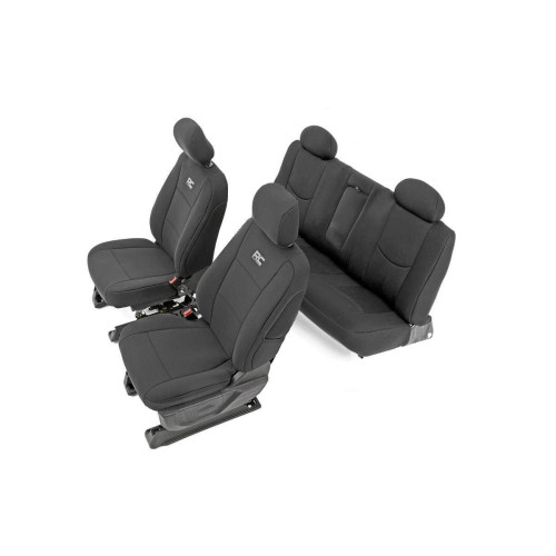 PartzBiz HD: 4404558-Rough Country 91025 Neoprene Seat Covers Complete Set 14-18 Chevy Silverado 1500 Truck Lift Upgrade Best New Best Upgrade Replacement Protection Snow Much Sand Dirt สิ่งสกปรก PartzBiz HD: 4404558-Rough Country 91025 Neoprene Seat Covers Complete Set 14-18 Chevy Silverado 1500 Truck Lift Upgrade Best New Best Upgrade Replacement Protection Snow Much Sand Dirt สิ่งสกปรก