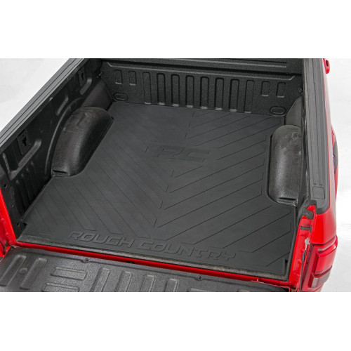 PartzBiz HD: 4404507-Rough Country RCM640 Heavy Duty Rubber Bed Mat Liner 2015-Up Ford F-150 5.5 Foot 4wd 4x4 2wd rwd King Ranch บาศ Extended Crew Cab Pick Up V8 V6 4 ประตู 2 ประตู XLT SSV raptor