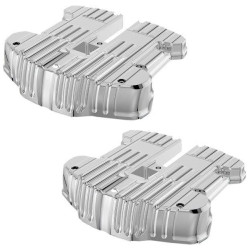 PartzBiz HD DS09401957 - Rough Craft Chrome Grooved Rocker Box Cover RC-610-001 Harley M8 Motor 17-Up PartzBiz HD DS09401957 - Rough Craft Chrome Grooved Rocker Box Cover RC-610-001 Harley M8 Motor 17-Up