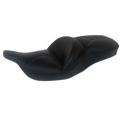 PartzBiz HD RRD-RMP4001 - Royal Riding RMP4001 Black RodeMaster P-Tour Gel Seat 97-07 Harley Touring FLH/T