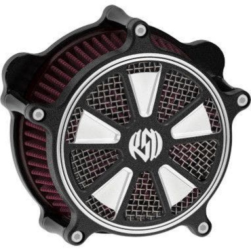 PartzBiz HD: 4404445-RSD Venturi Raider Contrast Cut เครื่องฟอกอากาศสำหรับ Harley Big Twin 93-14 PartzBiz HD: 4404445-RSD Venturi Raider Contrast Cut เครื่องฟอกอากาศสำหรับ Harley Big Twin 93-14