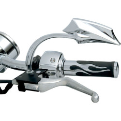 PartzBiz HD DS06400576 - Russ Wernimont Designs RWD ด้านขวา Chrome 5 Arc Long Stem Mirror สำหรับ Harley RWD-50068RC PartzBiz HD DS06400576 - Russ Wernimont Designs RWD ด้านขวา Chrome 5 Arc Long Stem Mirror สำหรับ Harley RWD-50068RC