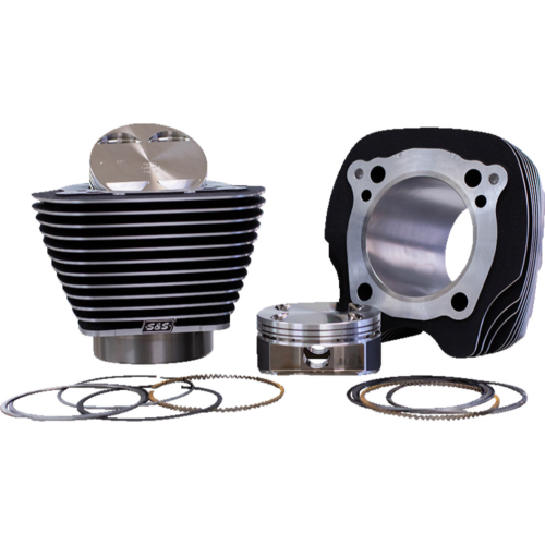 PartzBiz HD: 4404330-S&S 136" Big Bore Kit Wrinkle Black W/ Highlighted Fins 4 Harley 17-23 M8 | 910-0848 PartzBiz HD: 4404330-S&S 136" Big Bore Kit Wrinkle Black W/ Highlighted Fins 4 Harley 17-23 M8 | 910-0848