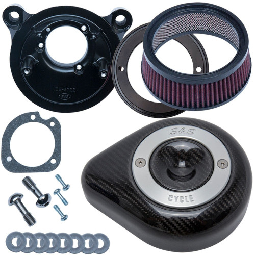 PartzBiz HD: 4404342-S&S 170-0498 Stealth Air Cleaner Kit Carbon Fiber Teardrop 17-18 Harley M8 FLH/T Touring Softail PartzBiz HD: 4404342-S&S 170-0498 Stealth Air Cleaner Kit Carbon Fiber Teardrop 17-18 Harley M8 FLH/T Touring Softail