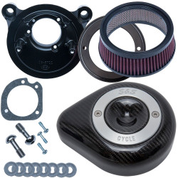 PartzBiz HD SS170-0499 - S&S 170-0499 Stealth Air Cleaner Kit Carbon Fiber Teardrop 01-17 Harley Twin Cam PartzBiz HD SS170-0499 - S&S 170-0499 Stealth Air Cleaner Kit Carbon Fiber Teardrop 01-17 Harley Twin Cam