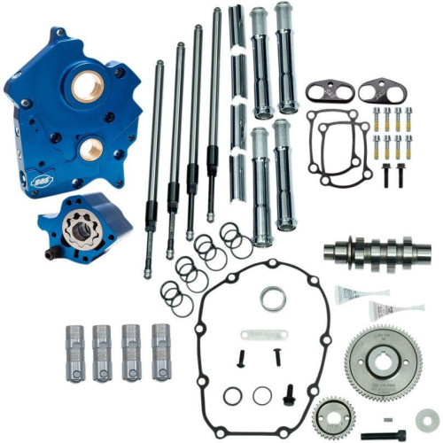 PartzBiz HD: 4404326-S&S Cycles 310-1005A Chrome Oil Cooled Gear Drive 465 Camchest 17+ Harley M8