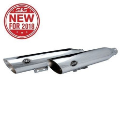 PartzBiz HD SS550-0739 - S&S 550-0739 Chrome Slash Cut RACE Slip-On Mufflers 18-19 Harley Softail Deluxe Heritage Softail Milwaukee Eight M8 1801-1356 18011356 PartzBiz HD SS550-0739 - S&S 550-0739 Chrome Slash Cut RACE Slip-On Mufflers 18-19 Harley Softail Deluxe Heritage Softail Milwaukee Eight M8 1801-1356 18011356