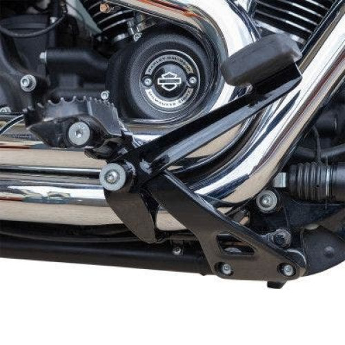 PartzBiz HD: 4404249-S&S 560-0259A สีดำ Mid Mount แป้นเบรก Harley M8 Softail 18-Up 1861-1493 18611493 fat bob boy slim Heritage deluxe