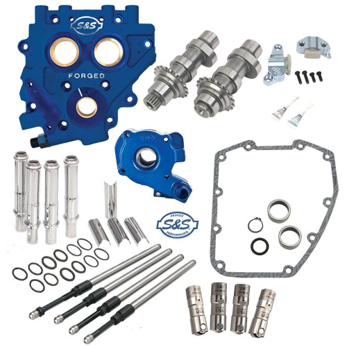 PartzBiz HD: 4404250-S&S 585 Easy Start Camchest Kit w/ Pushrods Oil Pump Plate Harley 07-17 330-0553