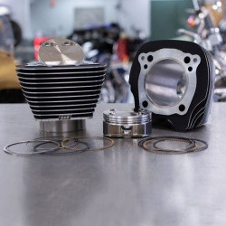 PartzBiz HD SS910-0684 - S&S910-0684 สีดำ พร้อมครีบไฮไลท์ 128 ” Big Bore Kit for M8 114 ” Harley 0931-0836 09310836 483259 PartzBiz HD SS910-0684 - S&S910-0684 สีดำ พร้อมครีบไฮไลท์ 128 ” Big Bore Kit for M8 114 ” Harley 0931-0836 09310836 483259