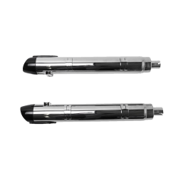 PartzBiz HD SS550-1076 - S&S Chrome Broadhead 4" Slash Slip On Mufflers Exhaust Indian Cheiftain 14-22 | 550-1076 PartzBiz HD SS550-1076 - S&S Chrome Broadhead 4" Slash Slip On Mufflers Exhaust Indian Cheiftain 14-22 | 550-1076