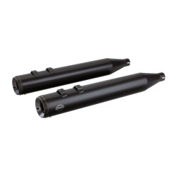 PartzBiz HD SS550-0694 - S&S Cycle Black Grand National 4" Slip On Mufflers for Harley FLH Touring 17-18 | 550-0694 PartzBiz HD SS550-0694 - S&S Cycle Black Grand National 4" Slip On Mufflers for Harley FLH Touring 17-18 | 550-0694