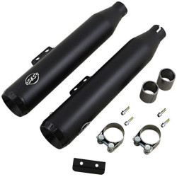 PartzBiz HD SS550-0754B - S&S Cycle Black Grand National 50 State Slip-On Mufflers Harley Softail M8 18-20 PartzBiz HD SS550-0754B - S&S Cycle Black Grand National 50 State Slip-On Mufflers Harley Softail M8 18-20