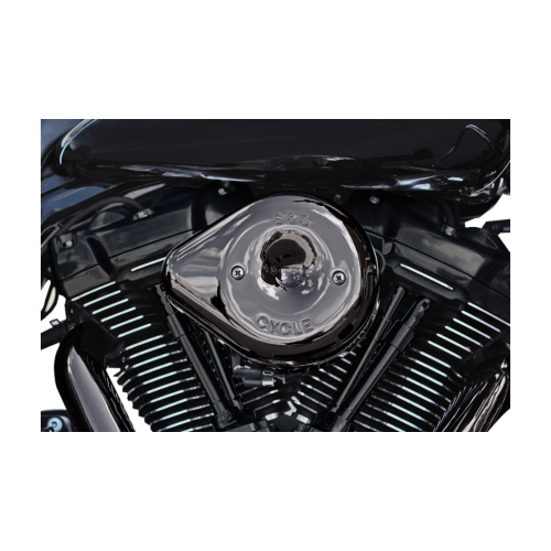 PartzBiz HD: 4404149-S&S Cycle Lava Chrome Stealth Teardrop Air Cleaner Kit 4 เครื่องยนต์ Harley 17-23 M8 | 170-0781 PartzBiz HD: 4404149-S&S Cycle Lava Chrome Stealth Teardrop Air Cleaner Kit 4 เครื่องยนต์ Harley 17-23 M8 | 170-0781