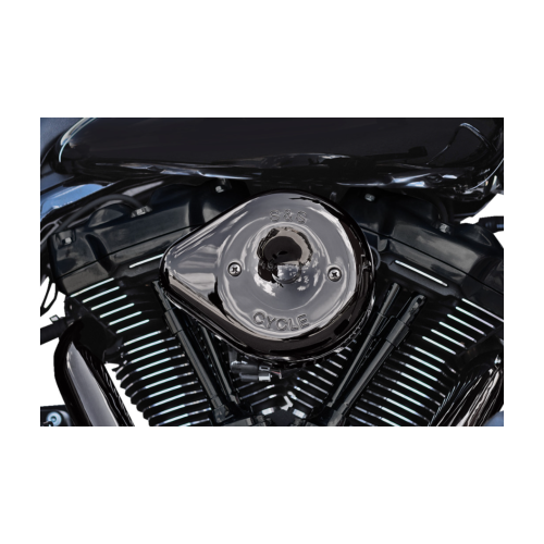 PartzBiz HD: 4404150-S&S Cycle Lava Chrome Teardrop Stealth ฝาครอบเครื่องฟอกอากาศ 4 Harley | 170-0779 PartzBiz HD: 4404150-S&S Cycle Lava Chrome Teardrop Stealth ฝาครอบเครื่องฟอกอากาศ 4 Harley | 170-0779