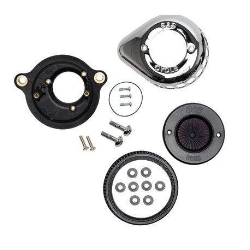 PartzBiz HD: 4404126-S&S Cycle Stealth Air Stinger Kit Chrome Teardrop Harley Milwaukee Eight 17-Up PartzBiz HD: 4404126-S&S Cycle Stealth Air Stinger Kit Chrome Teardrop Harley Milwaukee Eight 17-Up
