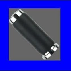 PartzBiz HD ESP324-401 - SAC Black Plain Leather Grips for Harley | 