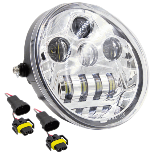 PartzBiz HD: 4404040-Saddle Tramp 7 ” 8 LED รูปไข่รถจักรยานยนต์ Chrome ด้านหน้า Harley V-Rod 02-17 BC-HDLR2 PartzBiz HD: 4404040-Saddle Tramp 7 ” 8 LED รูปไข่รถจักรยานยนต์ Chrome ด้านหน้า Harley V-Rod 02-17 BC-HDLR2