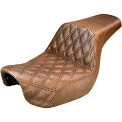 PartzBiz HD DS08030568 - Saddlemen 806-04-172BR Brown Step Up Rear LS Seat 06-17 Harley Dyna FXD FLD FXDWG 0803-0568 08030568 PartzBiz HD DS08030568 - Saddlemen 806-04-172BR Brown Step Up Rear LS Seat 06-17 Harley Dyna FXD FLD FXDWG 0803-0568 08030568