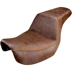 PartzBiz HD DS08030569 - Saddlemen 806-04-173BR Brown Step Up Rear LS Seat 06-17 Harley Dyna FXD FLD FXDWG 0803-0569 08030569 PartzBiz HD DS08030569 - Saddlemen 806-04-173BR Brown Step Up Rear LS Seat 06-17 Harley Dyna FXD FLD FXDWG 0803-0569 08030569