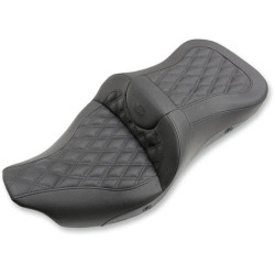 PartzBiz HD DS08011042 - Saddlemen Extended Reach Heated Sofa LS Seat W/O Backrest 08-19 Harley FLHT | 808-07B-184HCT
