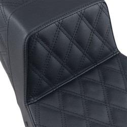 PartzBiz HD DS08011101 - Saddlemen Black Full Lattice Stitch LS Diamond Step Up Seat Harley FLH 97-07 | 897-06-175 PartzBiz HD DS08011101 - Saddlemen Black Full Lattice Stitch LS Diamond Step Up Seat Harley FLH 97-07 | 897-06-175