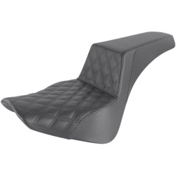 PartzBiz HD DS08021399 - Saddlemen Black Step Up 2-Up Seat Front Lattice Stitched Harley Softail M8 18-23 PartzBiz HD DS08021399 - Saddlemen Black Step Up 2-Up Seat Front Lattice Stitched Harley Softail M8 18-23