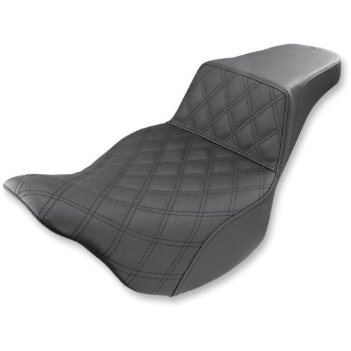 PartzBiz HD: 4403886-Saddlemen Black Step Up 2-Up Seat Full Lattice Stitch Harley Touring 08-Up PartzBiz HD: 4403886-Saddlemen Black Step Up 2-Up Seat Full Lattice Stitch Harley Touring 08-Up