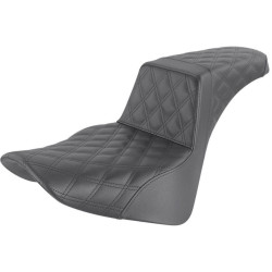 PartzBiz HD DS08021404 - Saddlemen Black Step Up 2-Up Seat Full Lattice Stitched Harley Softail M8 18-23 PartzBiz HD DS08021404 - Saddlemen Black Step Up 2-Up Seat Full Lattice Stitched Harley Softail M8 18-23